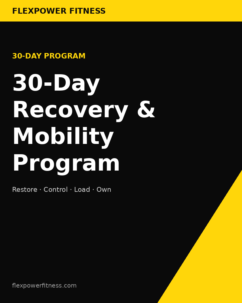 30-Day Recovery & Mobility Program cover
