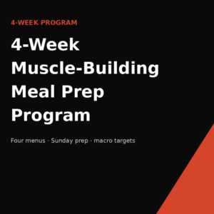 4-Week Muscle-Building Meal Prep Program