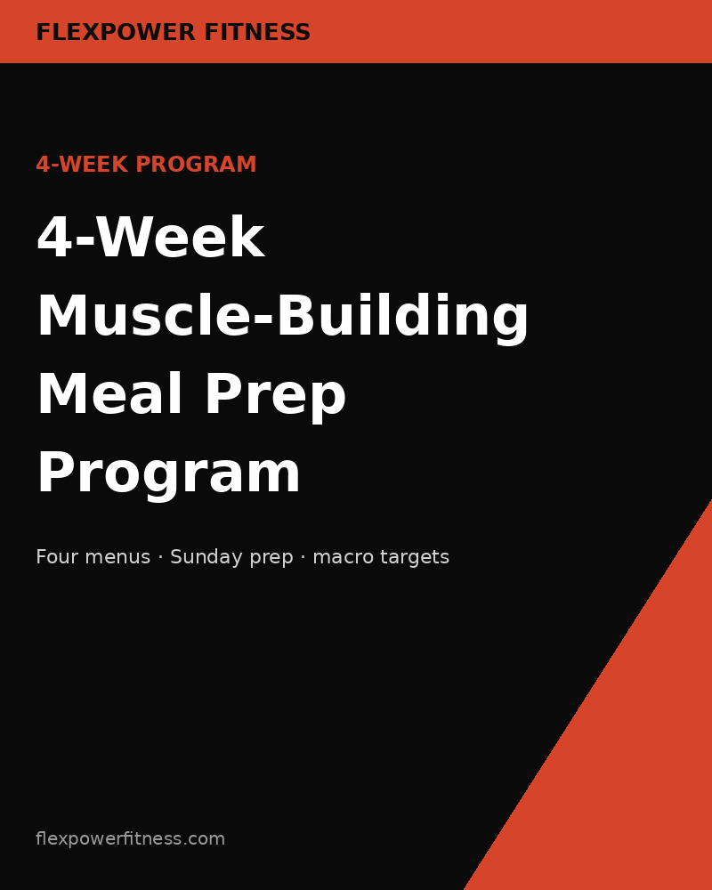 4-Week Muscle-Building Meal Prep Program cover