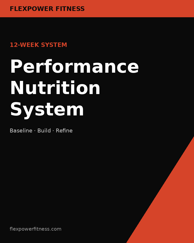 Performance Nutrition System cover